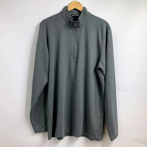 Travis Mathew Men's Coveside 1/4-Zip Spectrum Branded Long Neck Mock Neck Size L - Picture 1 of 13